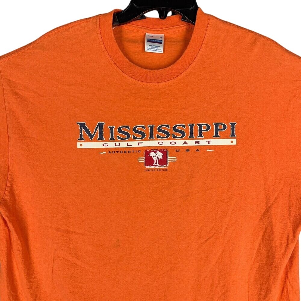 Mississippi Shirt Mens XL Gulf Coast Souvenir Casual Tee Vintage 1990s